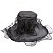 LARGE BRIM KENTUCKY DERBY ORGANZA FLAT TOP HAT