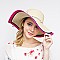 SUMMER BRIM BOW PAPER BRAID HAT