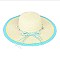 SUMMER BRIM BOW PAPER BRAID HAT