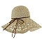 STRING BOW BUCKET HAT