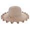 SUMMER STRAW BUCKET HAT W/ RUFFLED BRIM SLHTP1101
