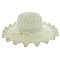 SUMMER STRAW BUCKET HAT W/ RUFFLED BRIM SLHTP1101