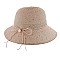 SUMMER STRAW BUCKET HAT WITH PEARL