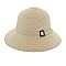 SUMMER STRAW HAT WITH BUCKLE STRAP