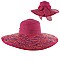 TWO TONED SUMMER FLOP HAT WITH BOW SLHTP1105