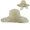 TWO TONED SUMMER FLOP HAT WITH BOW SLHTP1105