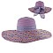 TWO TONED SUMMER FLOP HAT WITH BOW SLHTP1105