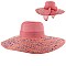 TWO TONED SUMMER FLOP HAT WITH BOW SLHTP1105
