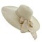 SUMMER FLOPPY BRAID STRAW HAT W/ BOW SLHTP1108