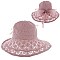 SUMMER FLOPPY CROCHET HAT W BOW