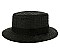 2-TONE FLAT TOP TEXTURED WOVEN HAT