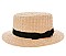 2-TONE FLAT TOP TEXTURED WOVEN HAT