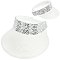 RHINESTONE PAPER WOVEN SUN VISOR