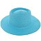 Flat Top Fedora Straw Hat