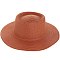 Flat Top Fedora Straw Hat