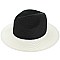 Color Block 2 Tone Fedora Straw Hat