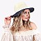 Color Block 2 Tone Fedora Straw Hat