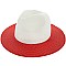 Color Block 2 Tone Fedora Straw Hat