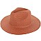 Floppy Brim Straw Panama Fedora Hat