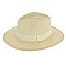 Summer Fashion Color Fedora Straw Hat with Belt