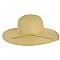 CLASSIC FLOPPY WIDE BRIM PAPER SUMMER HAT WITH BELT