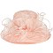 CLASSIC DRESSY PAPER SUMMER HAT WITH RUFFLES