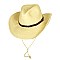 Fasionable Paper Braid Cowboy Hat With Braided Band And Adjustable Tie SLHTP674