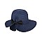 Summer Navy Fashionable Spring Hat With Bow Tie