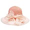 Trendy Braid Hat With Bow On Back
