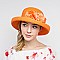 Summer Braid Hat W/flowers On Side