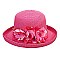 Summer Braid Hat W/flowers On Side