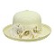 Summer Braid Hat W/flowers On Side