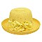 Summer Braid Hat W/flowers On Side