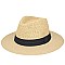 STRAW WOVEN JUNGLE FEDORA HAT