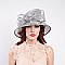 Sinamay HAT Small Size Brim Elegant Bow Decor MEZ2049