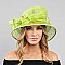 Sinamay HAT Small Size Brim Elegant Bow Decor MEZ2049