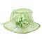 SINAMAY DERBY HAT 3 ROSE MEDIUM