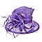SINAMAY HAT SMALL BRIM FEATHER LOOP  SLHTS2181