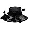 SINAMAY BRIM LOOP FEATHER HAT SLHTS2182