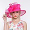 SINAMAY PEONY CENTERED MEDIUM BRIM HAT