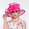 SINAMAY PEONY CENTERED MEDIUM BRIM HAT