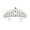 STYLISH FLORETS RHINESTONE TIARA SLHTY4462