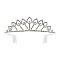 Elegant Medium Rhinestone Tiara SLHTY4627