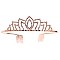 ELEGANT LOTUS BLOSSOM RHINESTONE TIARA SLHTY8738