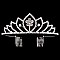 ELEGANT FLOWER ACCENT RHINESTONE TIARA SLHTY8744