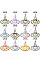 Pack of 12 Assorted Color Halloween Witch Hat