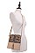 LEOPARD TWO TONE CROSSBODY BAG