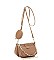 3 IN 1 STYLISH CROSSBODY BAG WITH MATCHING BAG AND COIN PURSE SET