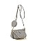 3 IN 1 STYLISH CROSSBODY BAG WITH MATCHING BAG AND COIN PURSE SET