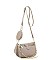 3 IN 1 STYLISH CROSSBODY BAG WITH MATCHING BAG AND COIN PURSE SET